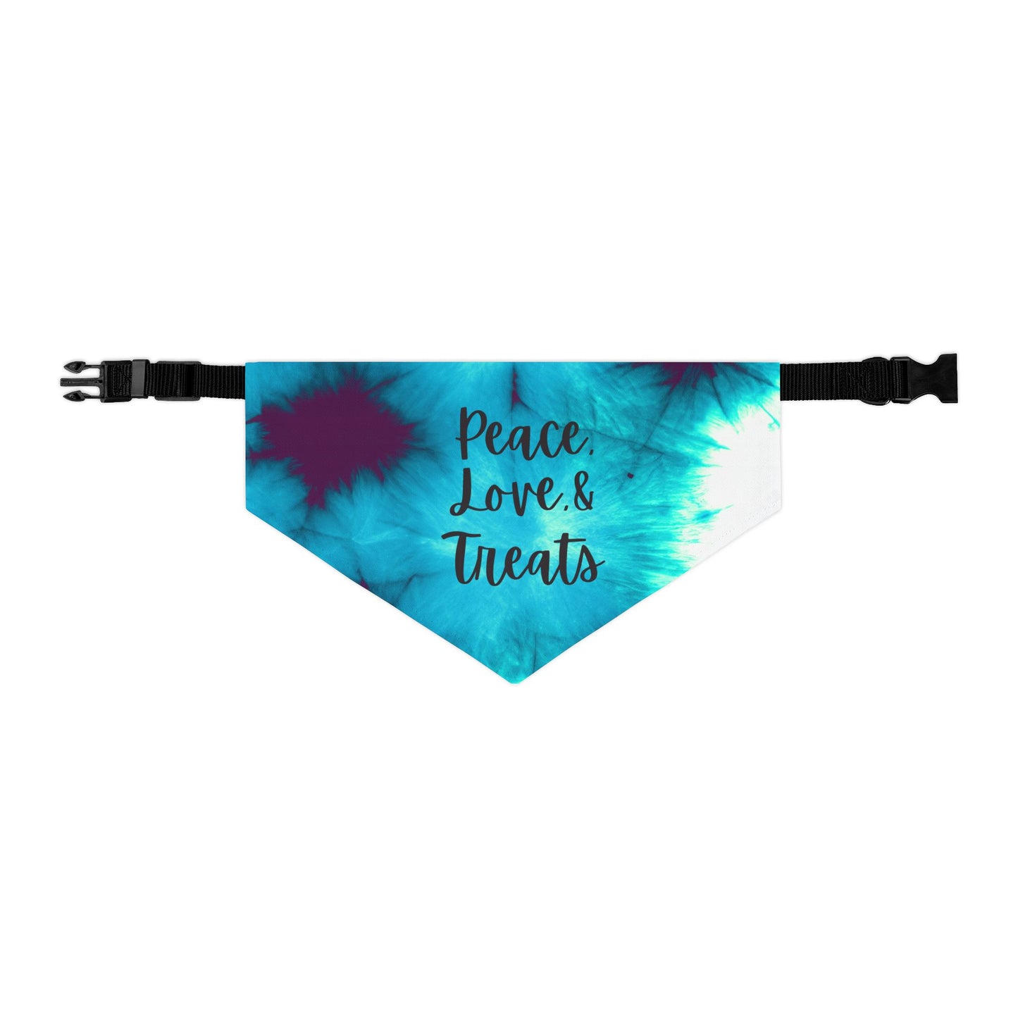 Peace, Love and Treats Dog Bandana Collar