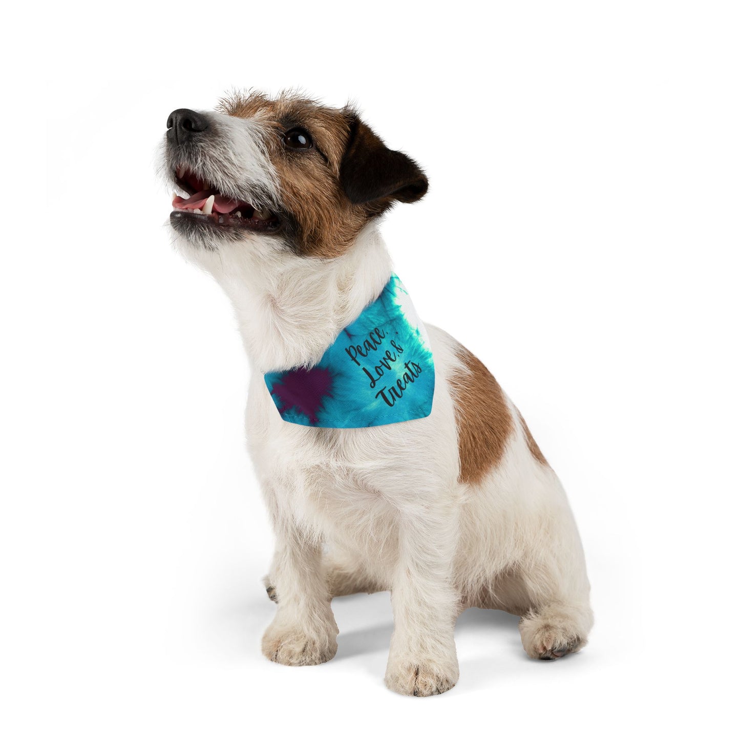 Peace, Love and Treats Dog Bandana Collar